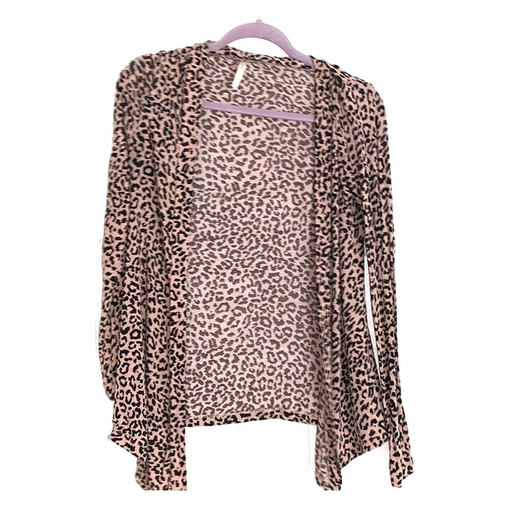 Cheetah print cardigan